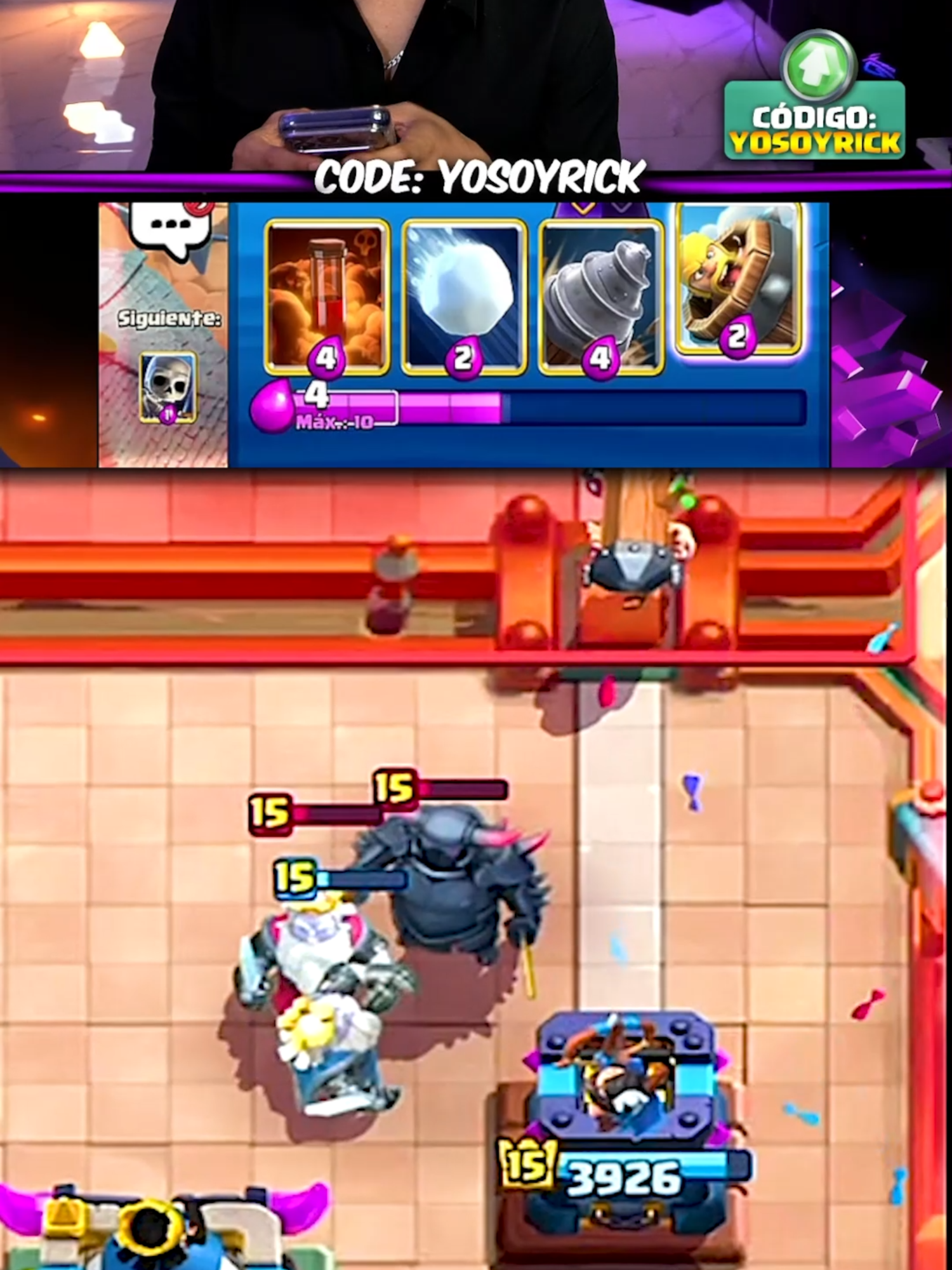 Mazo Roto de Excavadora Evo! #clashroyale #yosoyrick #shorts #mejoresmazos #mazoclashroyale #elmejormazo #videojuegos