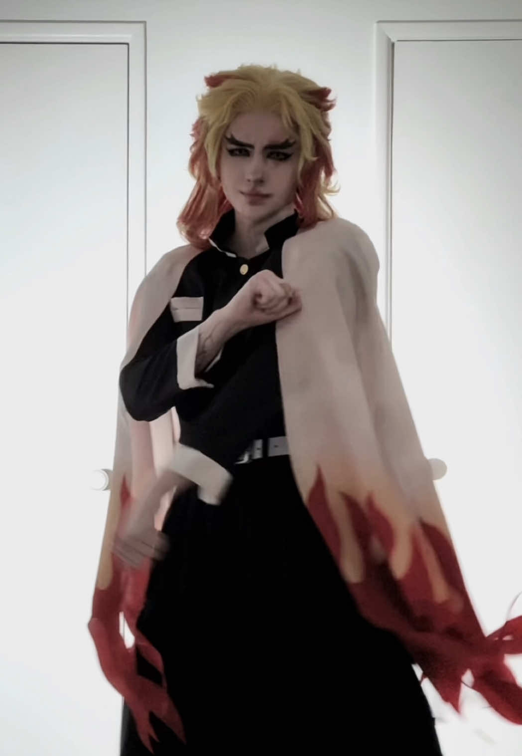 omg new dance #rengoku #cosplay #demonslayer #kny #fypシ 
