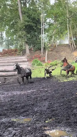 Behind the scenes on Witcher season 4 throwing myself on the floor with my fellow bros @callumjfhenson and @craigdowson I’m on Gerry the chestnut. Thank you @Steve Dent Stunts 🎬🐎💥 and Char for the opportunity  #OGPerformanceHorses #TeamOG  #Bestteam #horse #horsesofinstagram               