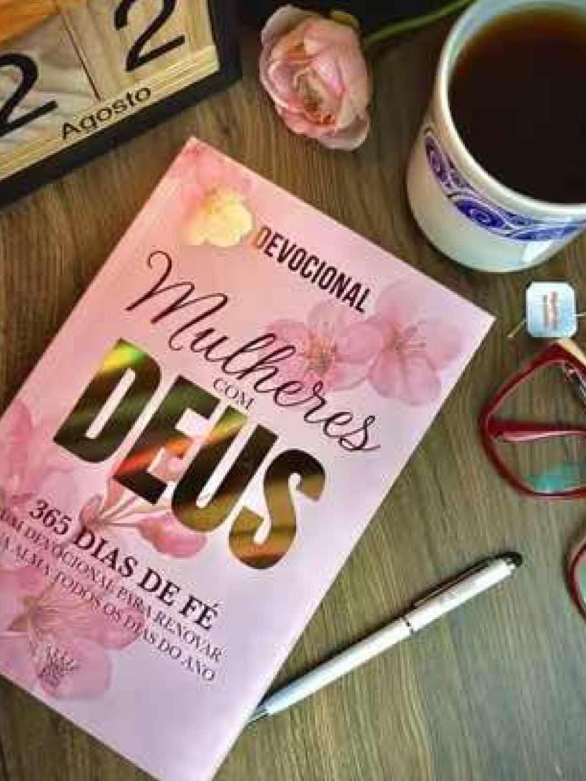 ✨ Mulheres com Deus — 365 Dias de Fé ✨ Um devocional feito para reacender a sua fé! #devocional #devocionaldiario #mulheres #livro #diario 