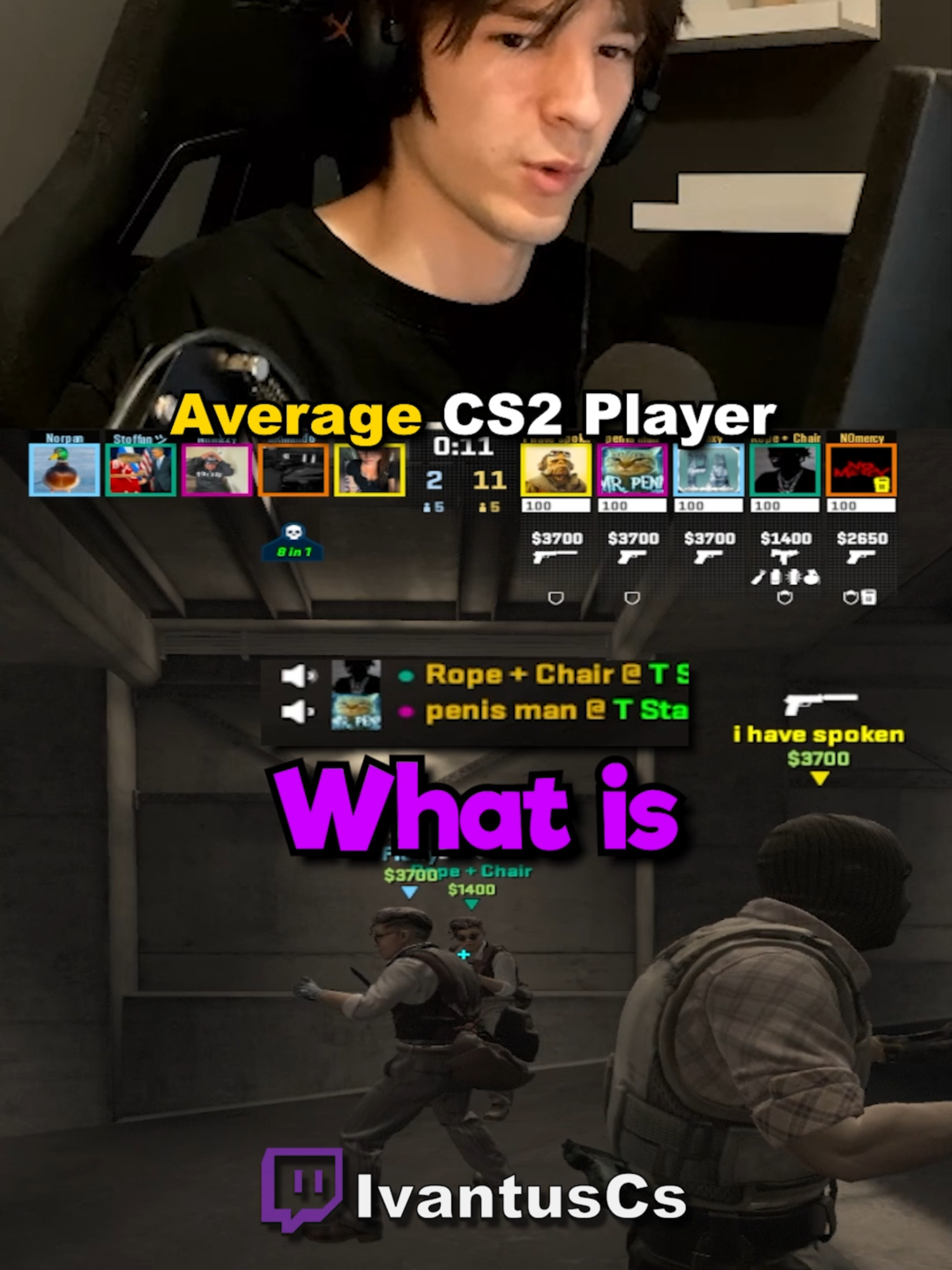 Bro said WHAT? #cs2 #counterstrike #ivantus