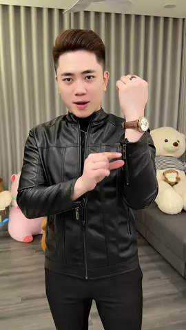 Áo Da Nam 6006 Cổ Tàu Lót Lông