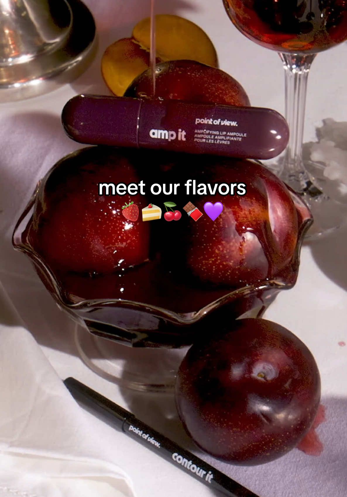 freshly served our six curated color + flavor pairings inspired by your cravings and crafted for every mood. 🤍 vanilla latte + dash of cinnamon 🍰 strawberry shortcake + angel cake 🤎 toasted marshmallow + charred cider 🍒 shirley temple + extra grenadine 🍫 rich cocoa + 90% dark 💜 plum cider + violet brew find your flavor ❤️