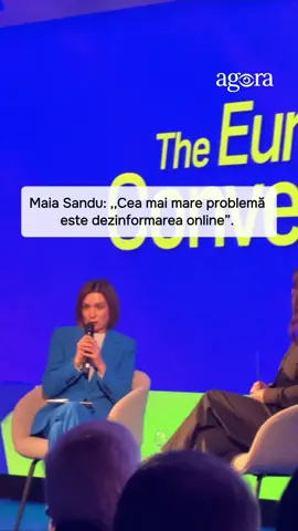 🔵Maia Sandu, la Bruxelles, despre social media. 🗣„Cred ca cea mai mare problemă este dezinformarea online deoarece avem reglementări cu ale audiovizualului, dar, ceea ce se întâmplă în online și vorbesc despre conturile neautentice care nu sunt reale și oamenii le folosesc. Ce este amplificat din nou cu bani care provin din Rusia. Aceasta este cea mai dăunătoare luptă și consider ca toată lumea ar trebui să o ia în serios”, a spus  președinta R. Moldova, Maia Sandu. 🟦Precizăm că Maia Sandu efectuiază o vizită de lucru la Bruxelles.  Aceasta urmează să aibă discuții oficiali de rang înalt despre avansarea procesului de aderare al R. Moldova la Uniunea Europeană, comunică Președinția R. Moldova. 🔗Pe agenda vizitei sunt prevăzute întrevederi cu președintele Consiliului European, Antonio Costa, cu înalta reprezentantă a Uniunii pentru Afaceri Externe și Politica de Securitate, Kaja Kallas, cu comisara europeană pentru extindere, Marta Kos, și cu alți oficiali de rang înalt. 👀 Mai multe informații vezi pe https://agora.md/