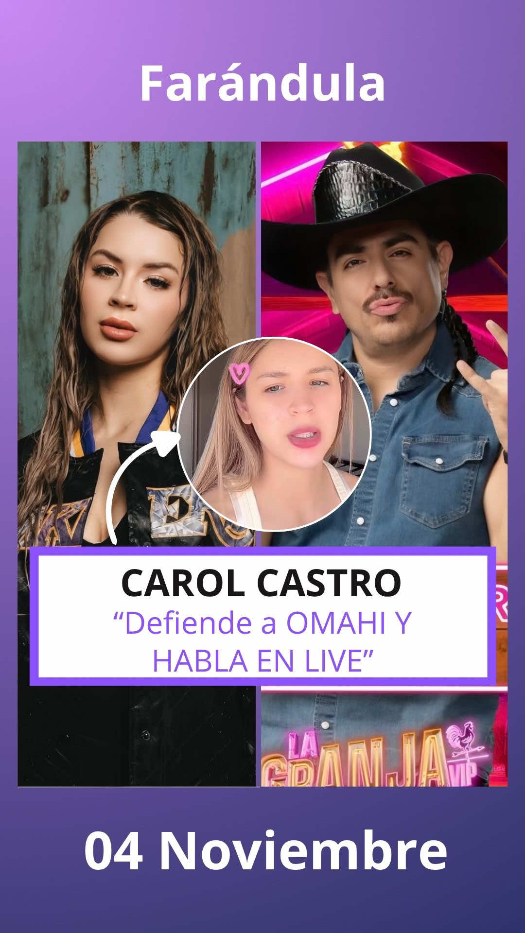 Carol castro molesta defiende a OMAHI #carolcastro #omahi 