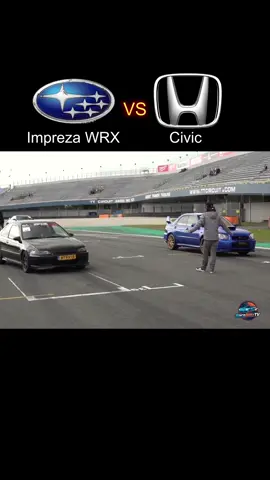 Subaru Impreza vs Honda Civic #subaru #subaruwrx #hondacivic #honda #dragrace 