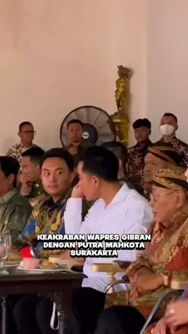 mas gibran bersama putra mahkota Surakarta #gibranrakabuming #wakilpresiden #putramahkota #surakarta #purboyo 
