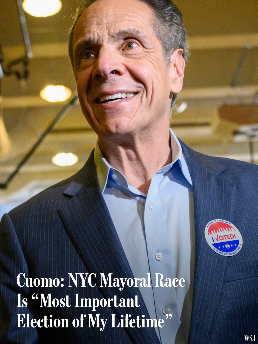 Former New York Gov. Andrew Cuomo called Tuesday's mayoral race 