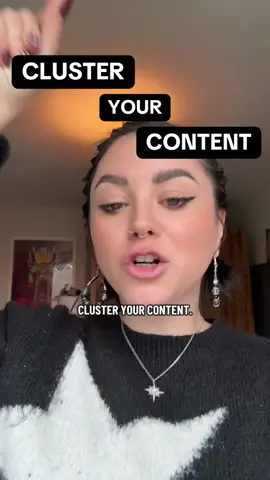 You should be clustering your content. This is one of the most effective content strategies and it’s something that I really focus on in the content club. Here’s a brief overview of how it works and how you can use it for your account.