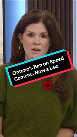 Ontario’s ban on speed cameras has now become law. They will be permanently shut down on November 14th. #ontario #speeding #speedcamera #onpoli #cdnpoli 