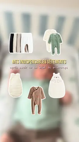 🌸 Si tu vas avoir un bébé au printemps, voici tous mes indispensables vêtements pour qu’il soit confortable et bien équipé 👶✨ De la gigoteuse au body, je te montre ce que j’ai vraiment utilisé ! Et toi, ton bébé est de quelle saison ? 🌷☀️❄️🍂 #indispensablebebe #mumtobe #grossesse #bebes #jeunemaman 