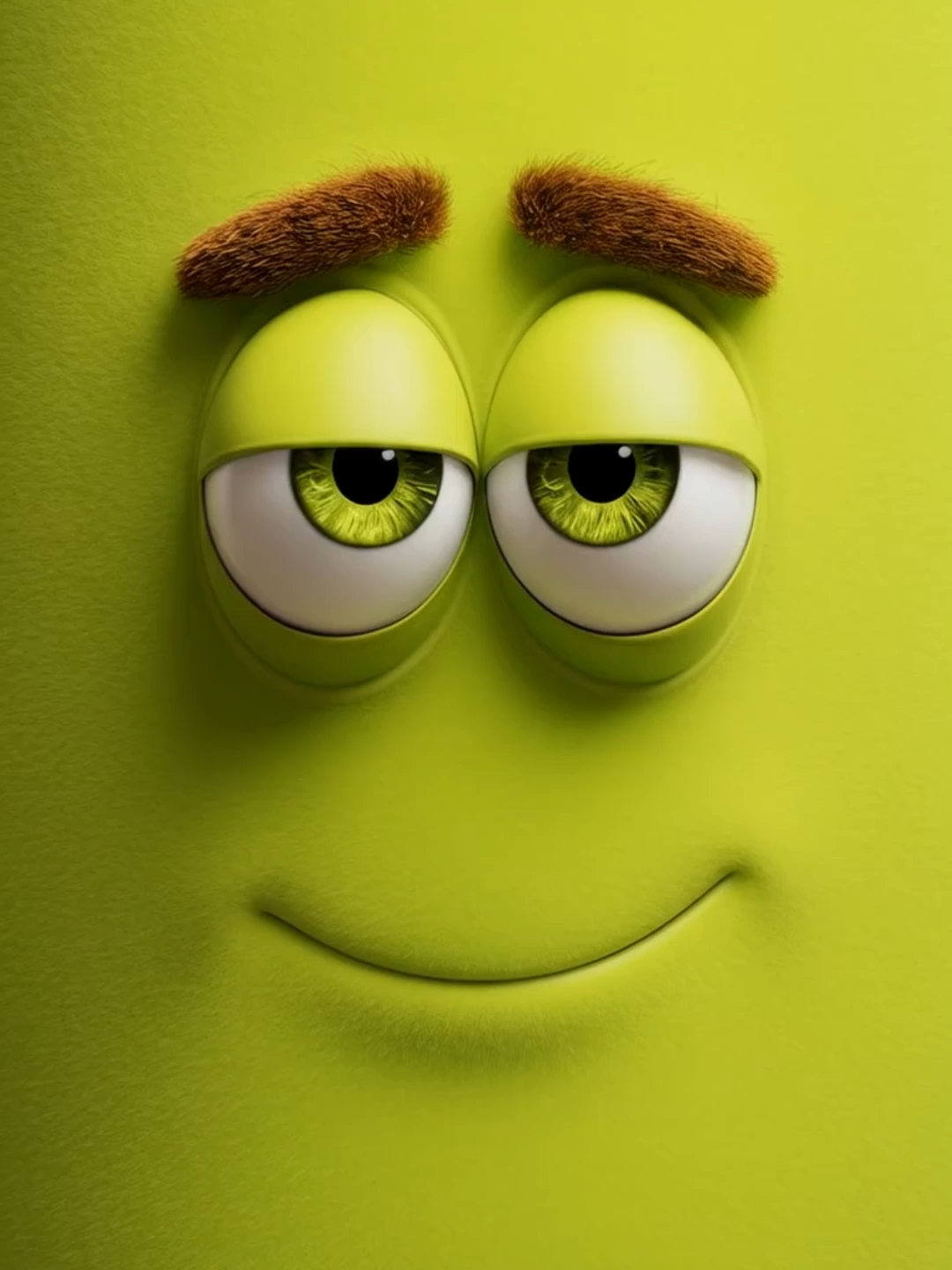 Live Wallpaper | Happy Vibes #happyvibes #livewallpaper #emoji #smiley #cartoonmood #greenaesthetic #goodvibes #aivideo #phonewallpaper