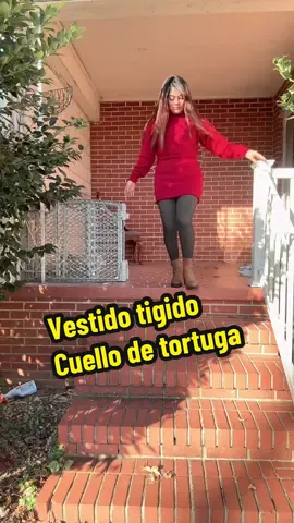 Vestido tegido cuello de tortuga elegante bello ❤️🥰🔥#dress #vestidos #blackfriday #crismas🎄🎄🎁🎑 