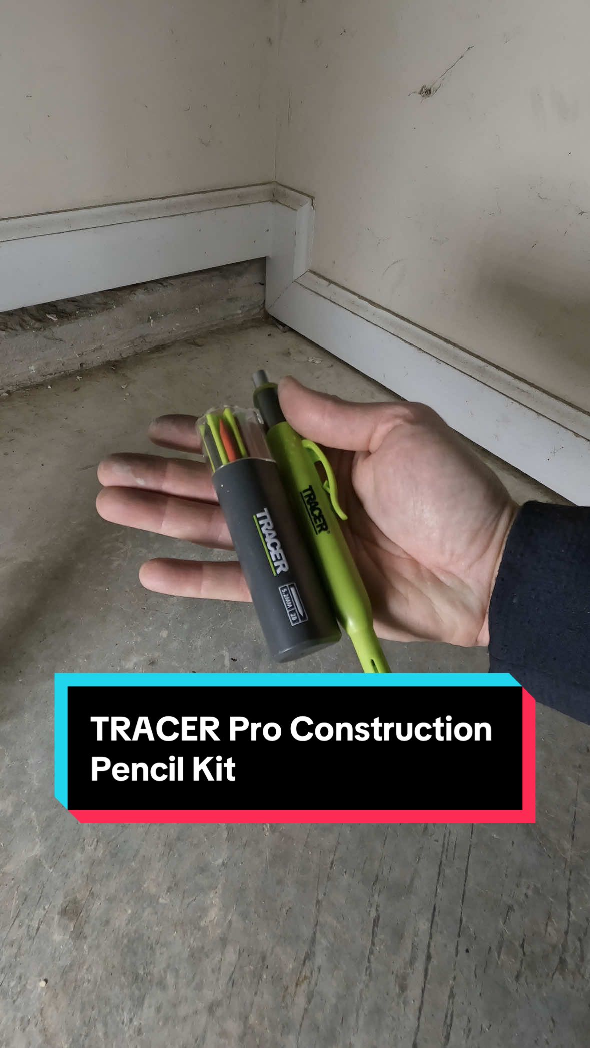 Pro Tough Pencil Kit from @tracertoolsus ✏️ Mark it. Cut it. Press it. Done. The TRACER Pro Tough Construction Pencil Kit keeps your marks sharp and visible through every step. Deep hole leads, built-in sharpener, jobsite ready #plumbing #plumber #asmr #DIY #tools 