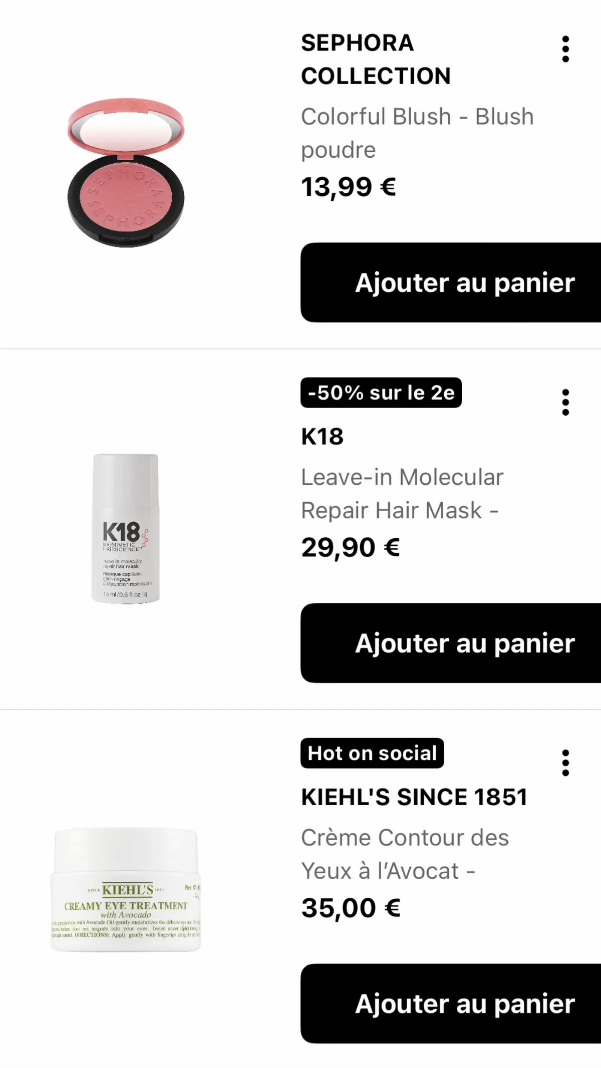 J’me bats avec ma carte bleue 💳😭 Aidez-moi… désinfluencez-moi vite avant que je craque 😩 @Kérastase @SEPHORA @K18 Hair @Too Faced @Haus Labs @L’Oréal Professionnel @Kayali @Redken @makeupbymario @Hourglass Cosmetics @Dr.Jart+ UK  #desinfluencer #beauty #hair #makeup 