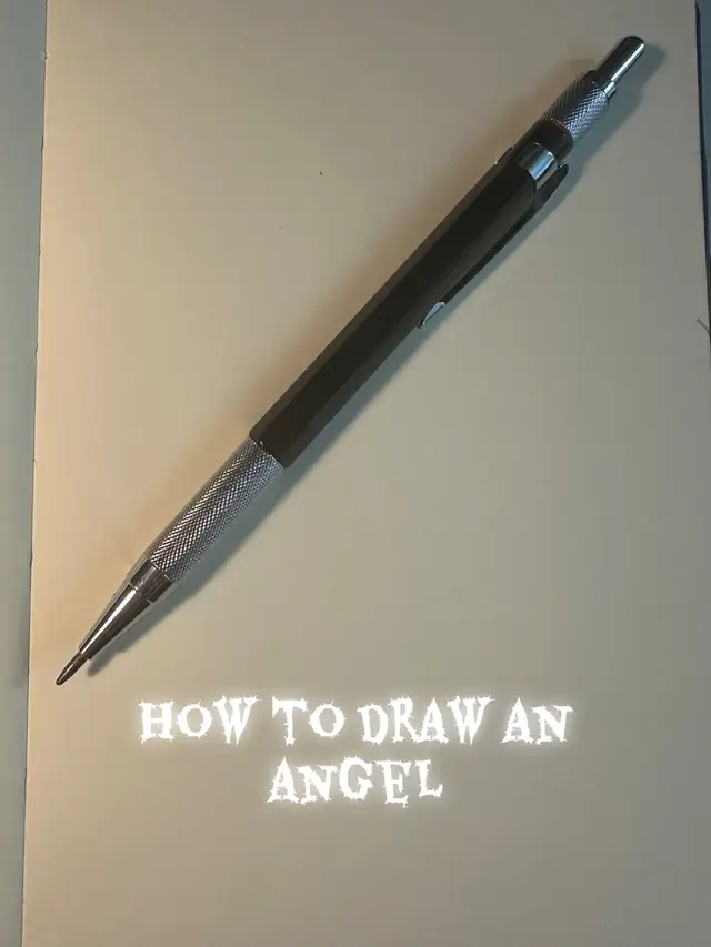 Short and sweet tutorial on how to draw an angel 👀 . . . #art #angel #arttrend #fyp #drawing