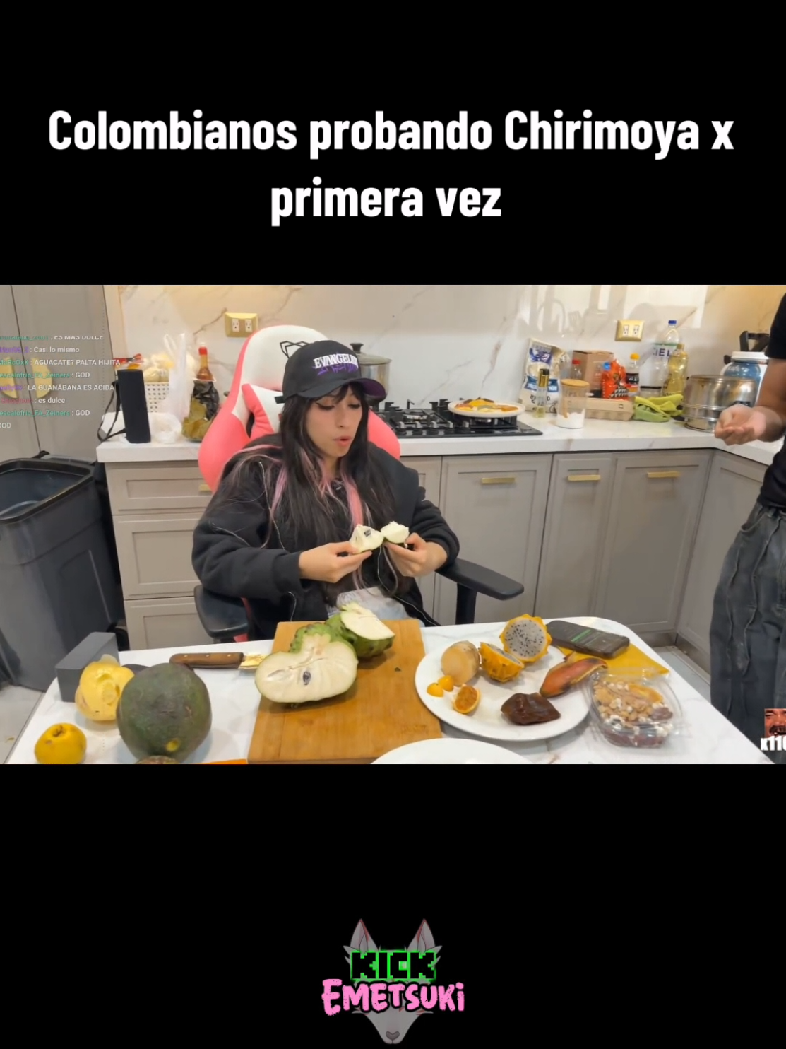 Emet y Blum probando Chirimoya #paratii #foryoupage❤️❤️ #paratiiiiiiiiiiiiiiiiiiiiiiiiiiiii #foryourpage #emet #kickperu #emetsuki 