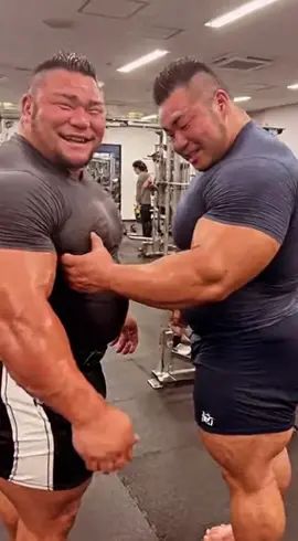 Chest Check: Bulk Bros Size Each Other Up 💦 Post-workout challenge — just two muscle beasts making sure the gains are real. 💪🔥 #muscle #bulk #hunk #pecs #beefy
