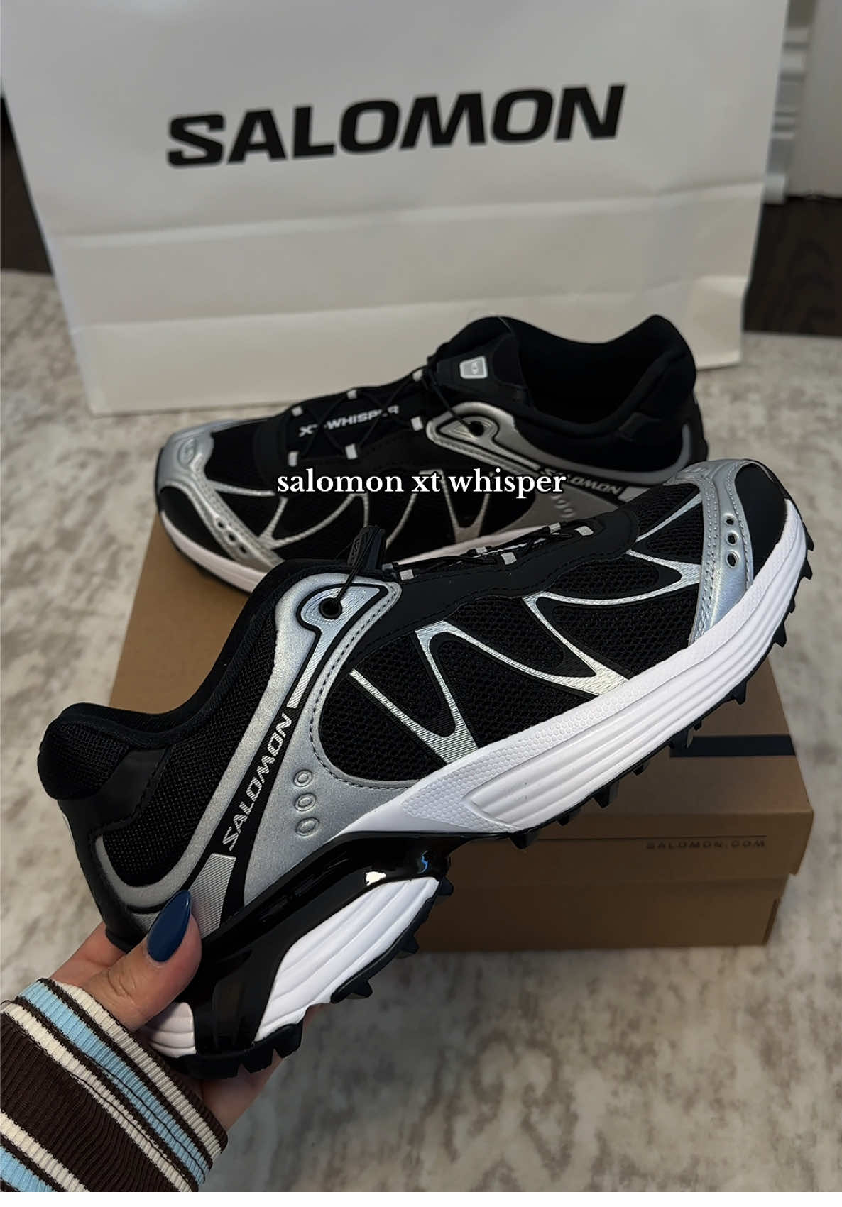 @Salomon xt whisper unboxing 🖤 #gymshoes #salomon #sneakers #unboxing #xtwhisper 