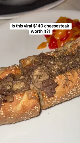 The real tea on the $140 Barclay Prime cheesesteak, go cry about it. #cheesesteak #philly #review #steakhouse #viral 