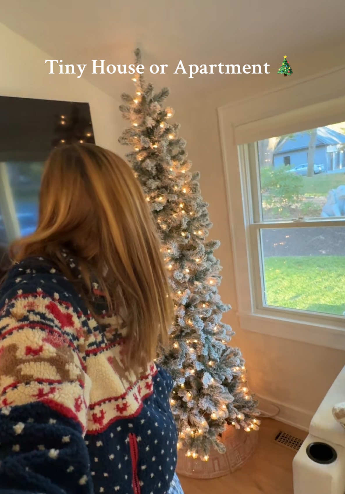 skinny tall Christmas tree for any small space! 🎄🎄 #holidaydecor #christmastree #TikTokShopCreatorPicks #TikTokShopCyberMonday #TikTokShopBlackFriday 