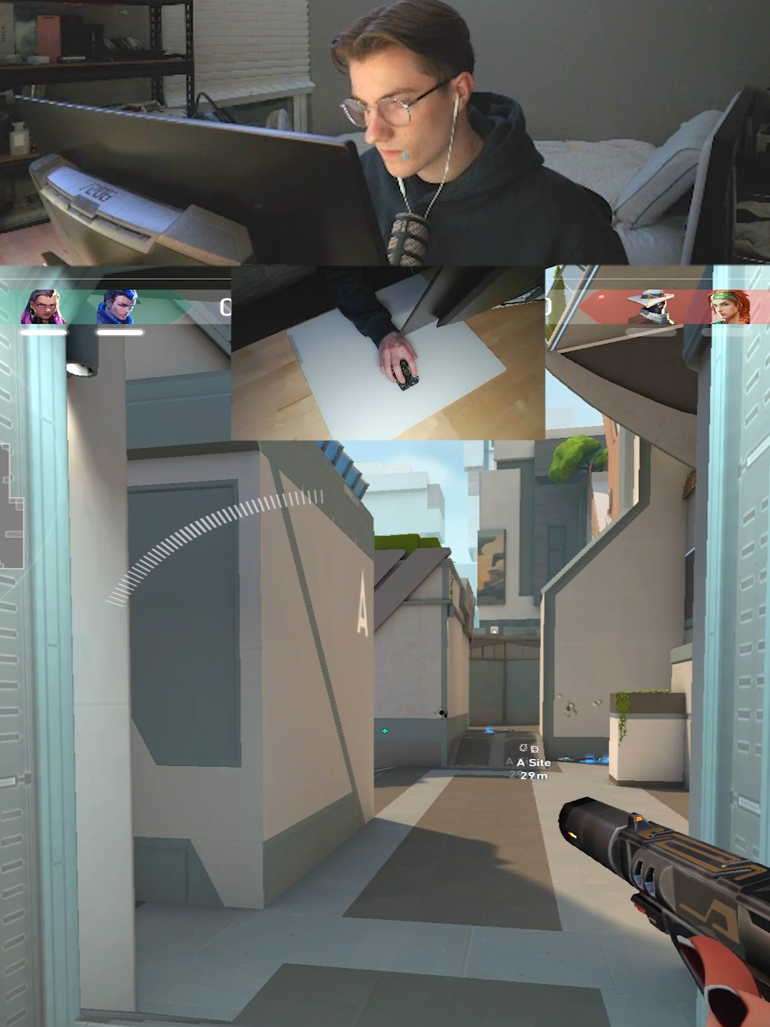 High Sens Aiming | twitch .tv / a1d__ #Valorant #aim #valorantclip #mousepad #mouse