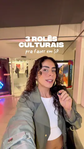 3 rolês culturais pra você fazer em SP  @sesc24demaio       HIP-HOP 80’sp – São Paulo na Onda do Break 📍Rua 24 de Maio, 109 📅 A exposição vai até 29/3/2026 🕘 Terça a sábado: 9h às 21h 🕘 Domingos e feriados: 9h às 18h ✅ Entrada gratuita – só chegar! @casabradesco Exposição 