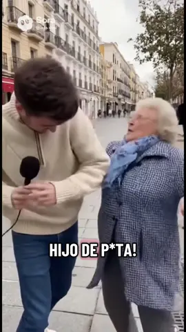 Razón… razón… no es que le falte señora!😅 #sanchez #psoe #ia #abuela #dimision 