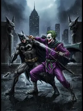 الجوكر يواجه بات مان 🙄😀💜 #joker 