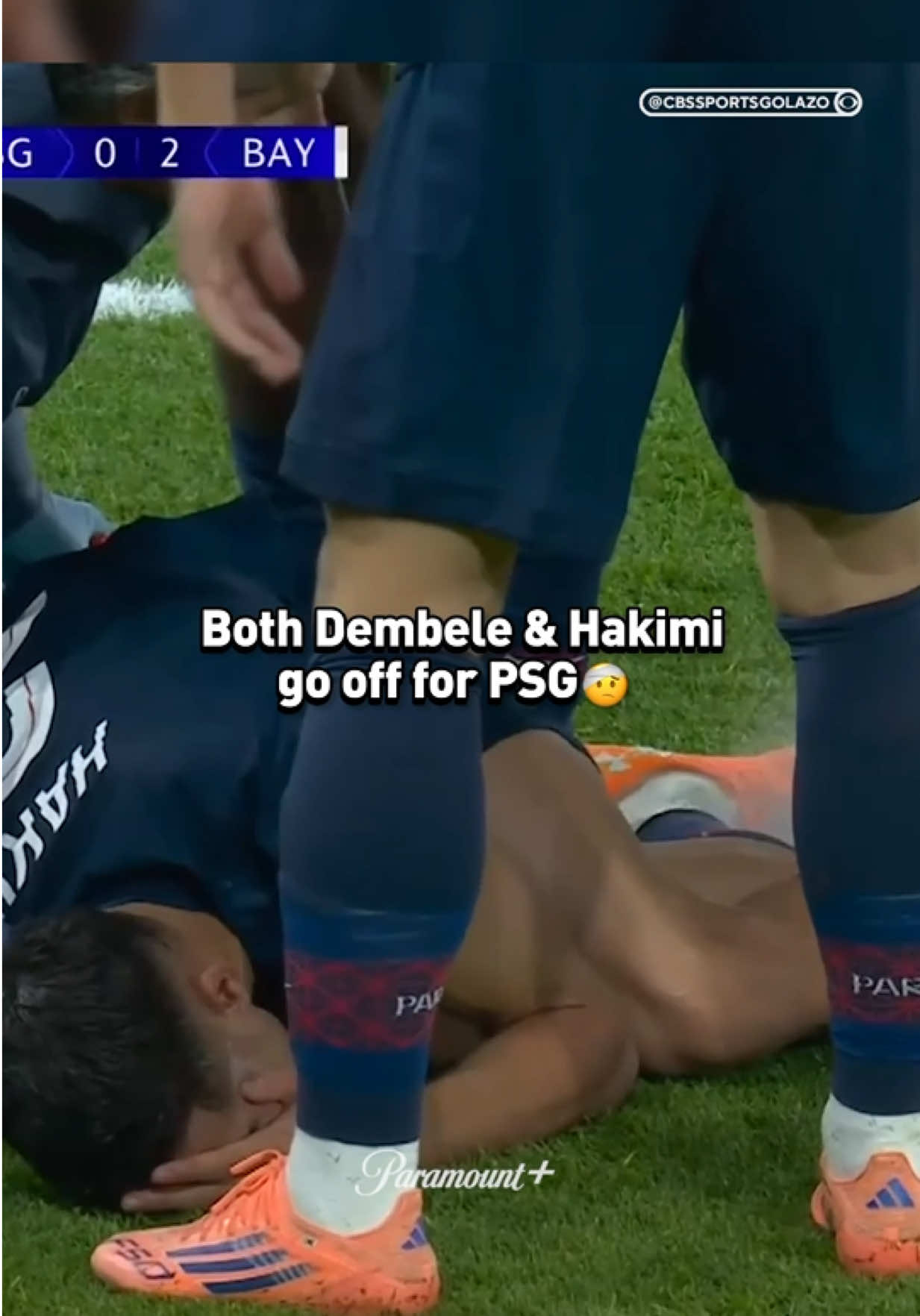 Ouch 😣  #UCL #championsleague #psg #dembele #hakimi 