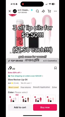 Make sure you claim your coupons guys!!!! This is basically like free makeup!!! @e.l.f. Cosmetics #elfmakeup #lipoil #makeup #sale #lipgloss 