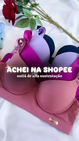 Kit 2 Sutia Reforçado Com Bojo  #shopee #modaintimafeminina #altasustentacao #sutia #sutiacombojo 