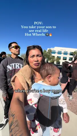 A girl living in a boy world💙 @Mason Muong @Hot Wheels #hotwheels #carmeet #lasvegas #carsandcoffee #momoftiktok 