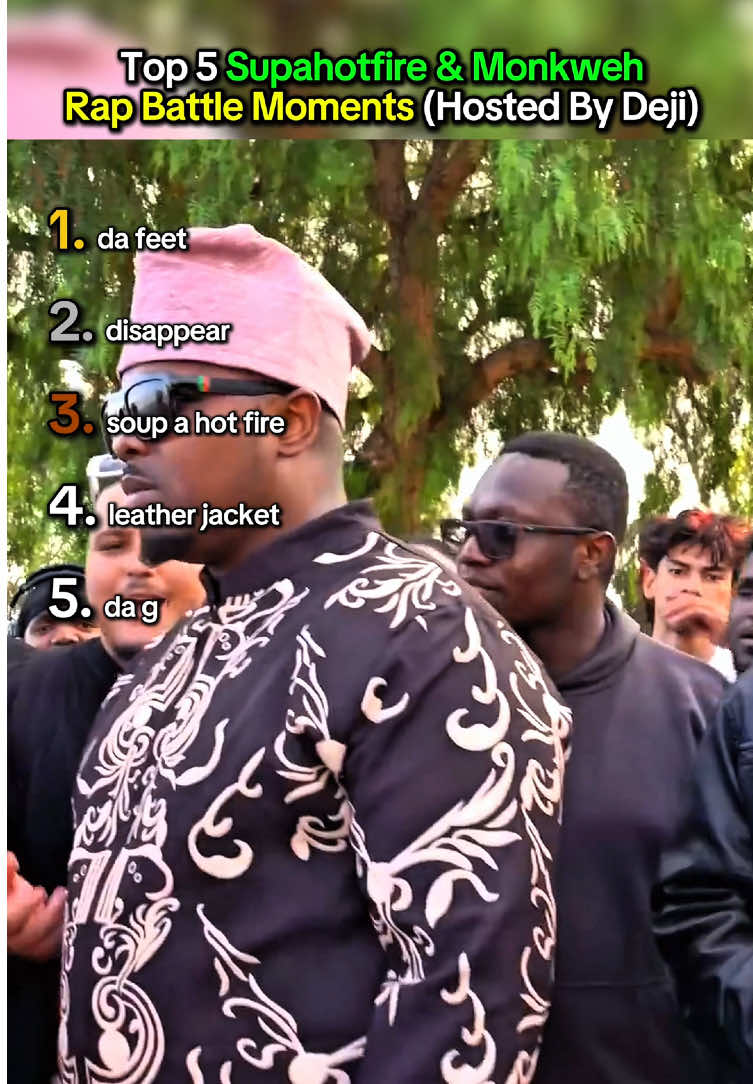 Top 5 Supahotfure & Monkweh rap battle moments (hosted by Deji) - #top5 #deji #supahotfire #monkweh #rapbattle 