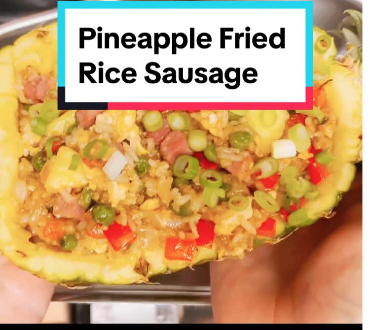 Pineapple Fried Rice Sausage #ordinarysausage #ordinarysausage_channels #ordinarysausage_tiktok #mrsausage #pineapplefriedricesausage 