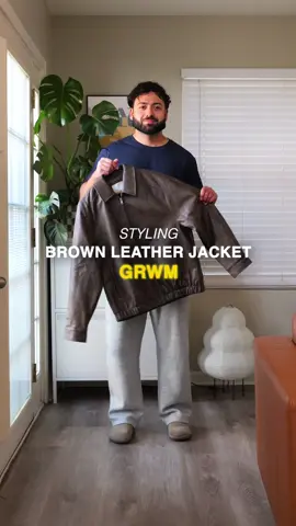 Let’s style this brown leather jacket for fall #fashion #fallfashion #falloutfits #leatherjacket