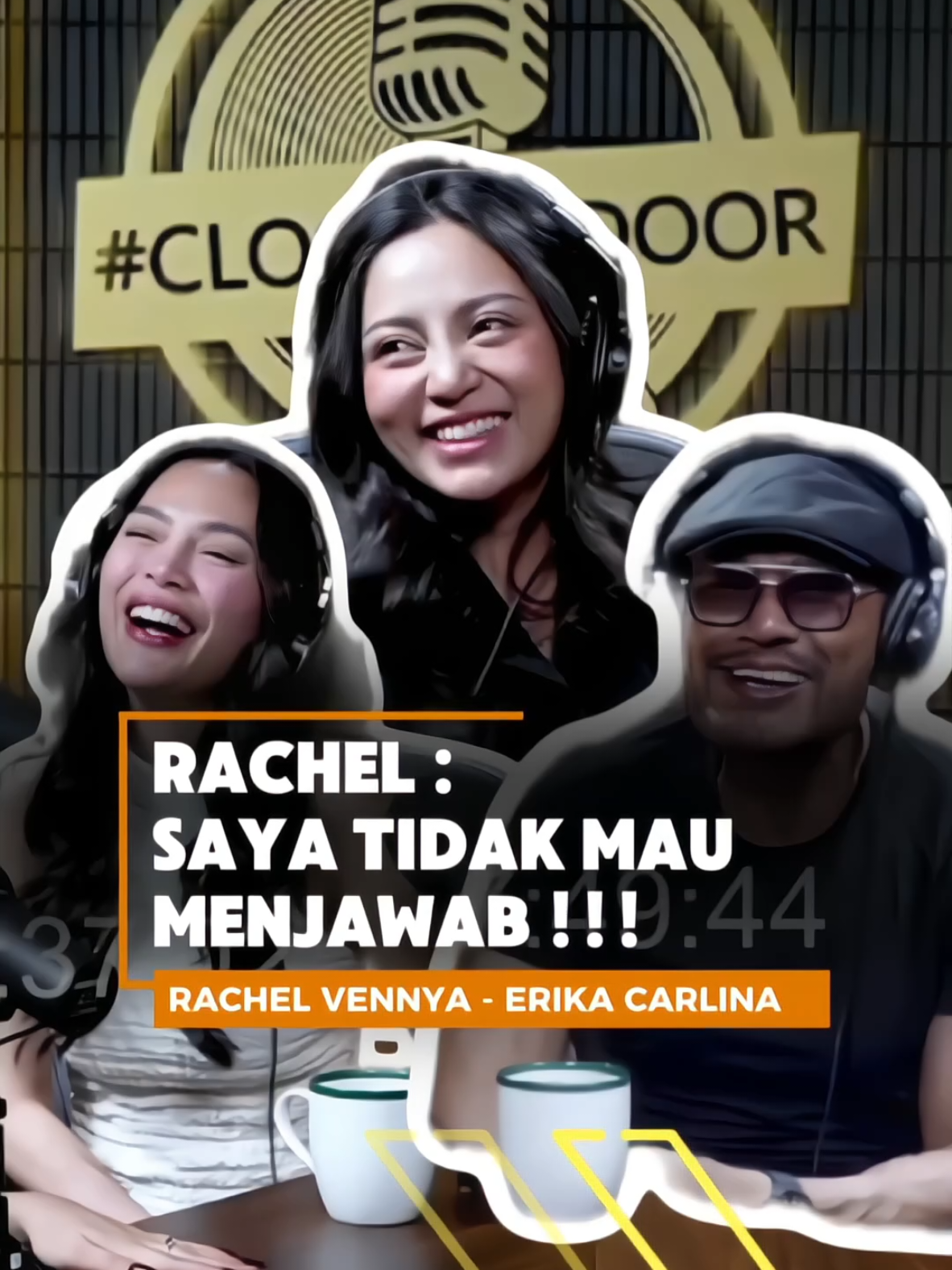 RACHEL : SAYA TIDAK MAU MENJAWAB 🤣🤣❗ #rachelvennya  #erikacarlina  #deddycorbuzier  #closethedoor  #fyp 