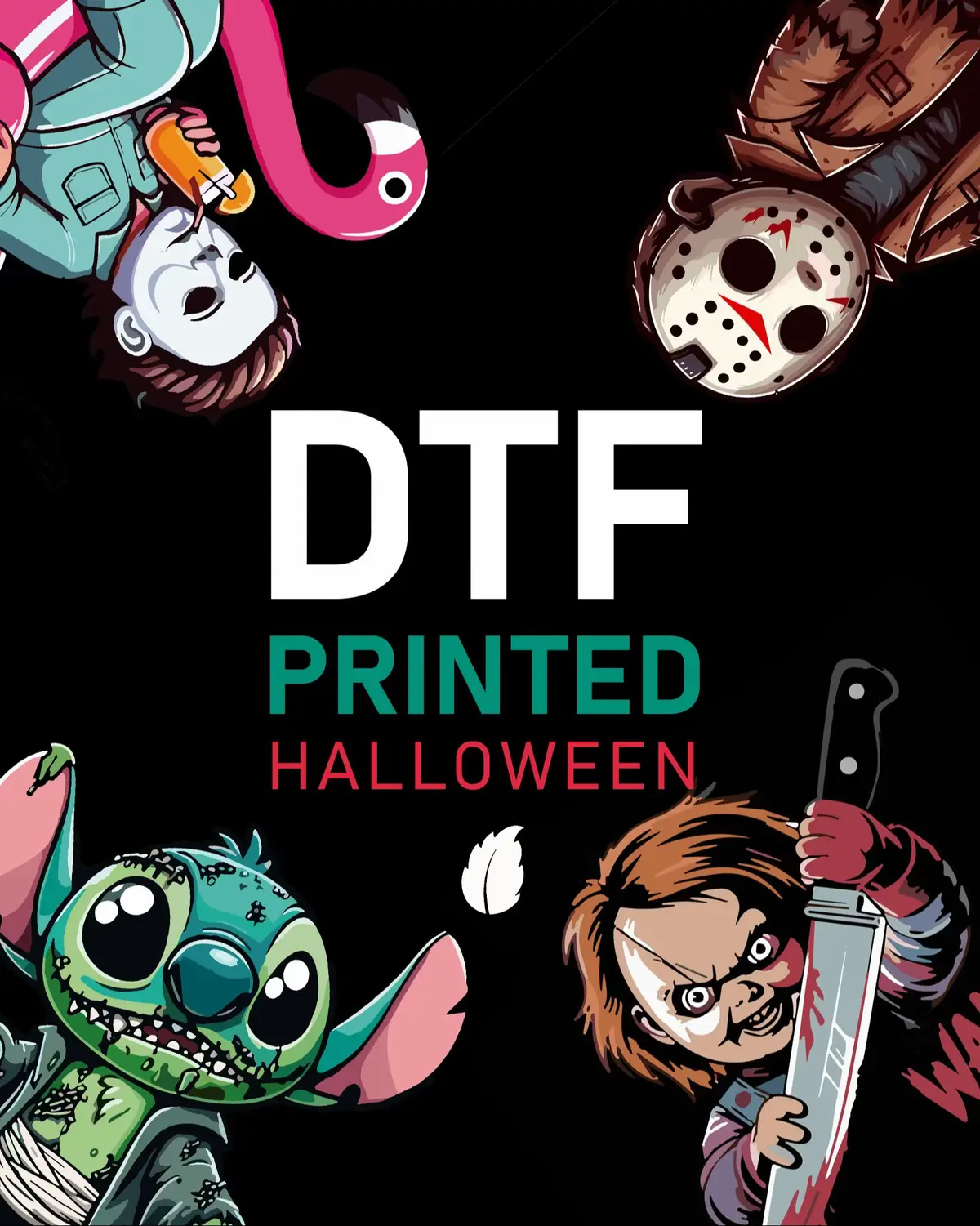 تصميمات Halloween جاهزة للطباعة بتقنية DTF بجودة خرافية 🔥 تقدر تطلبها رول بالجملة للمصانع أو على منتج جاهز للـ local brands  اختار من كاتلوج Print Mint وخلي البراند بتاعك يعيش أجواء الرعب على مزاجه 🕸️💚 #viral #reelsoftheday #explorepage #halloween2025  #dtfprinting 