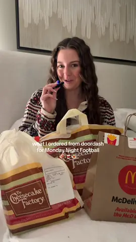 my team is on bye week next week 🥲 #doordash #football #cheesecakefactory #mcdonalds #sarahlynnrain 
