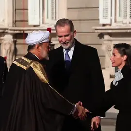 Visita de Estado del  Sultán de Omán a España 🇴🇲🇪🇸#monarquiaespañola🇪🇦 #monarquiaespañola🇪🇦 #felipeyletizia #reinaletizia #oman🇴🇲 