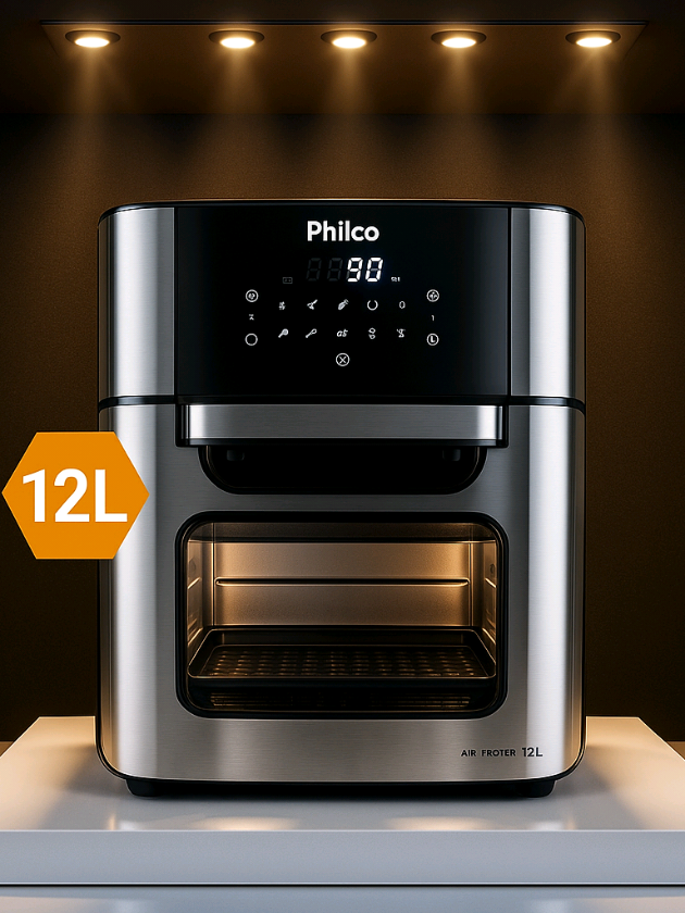 #Forno elétrico/ #airfryer  perfeito para o preparo daquelas melhores #refeições sem óleo. Air Fryer Oven Philco 12L 4 em 1 1800W PFR2200P.  Compre na Shopee agora!  https://s.shopee.com.br/3qF1uHFe8Q #promoção #blackfriday 