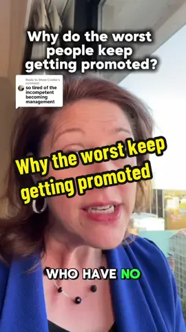Replying to @Steve Combs They don’t promote the best people. They promote the safest ones. The ones who won’t make waves or make anyone uncomfortable. And that’s why so many workplaces end up being run by people who have no idea what they’re doing. #toxicworkplace #leadership #workculture #corporate #badboss