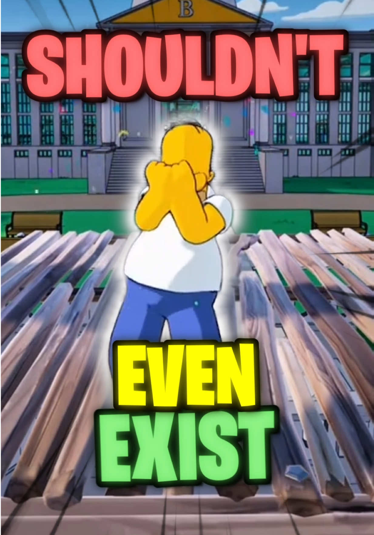 Homer Simpson SHOULDN’T EXIST! 😱  #fortnite #fortnitesimpons #simpsons #homersimpson #fyp     