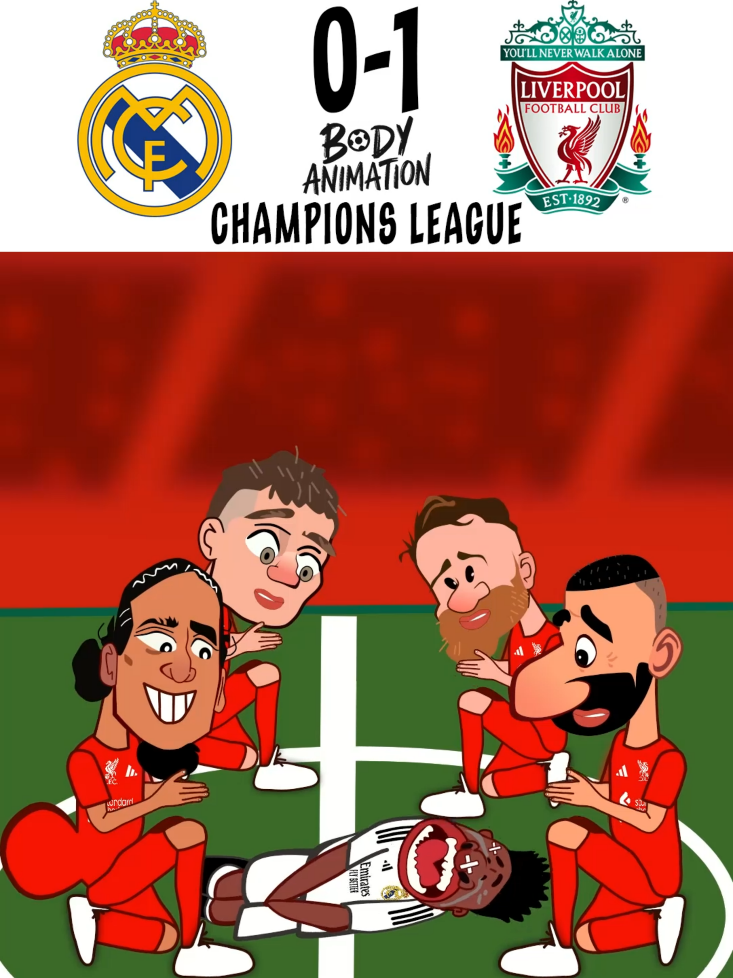 Highlights of Liverpool vs Real Madrid in Champions league 😁.#liverpool #realmadrid #championsleague