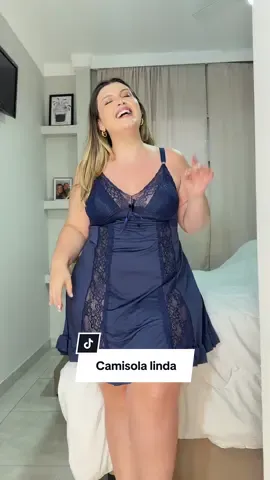 Camisola linda tamanho plus size bem bonitona 💕 o que você achou?  #plussize #lookplussize #tiktokshop1111br 