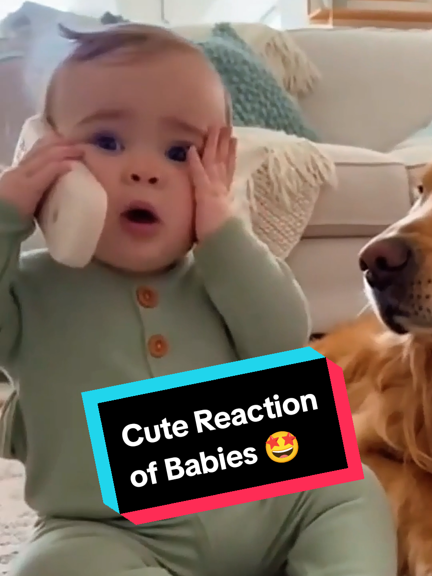 Cute Reaction of Babies | Toddlers Loves with puppies. #puppy #puppies #cute #toddlersoftiktok #fyp 