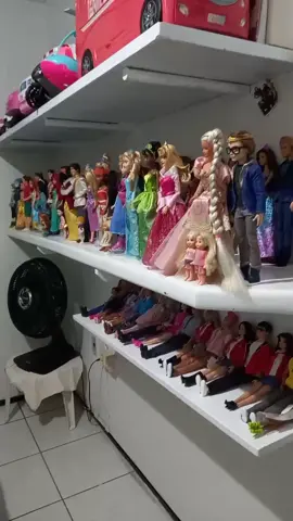 Após a Live do dia 04 de Novembro de 2025. Ficou uma bagunça e decidi organizar de forma diferente! Coloquei as Barbies Princesas da Disney na frente! Gostaram???#colecionadoresdebonecas #colecionadoresdebarbie #mibonecalinda😍❤️‍ #barbiemovies #barbielovers 