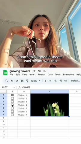 Just growing some flowers in google sheets how about you
