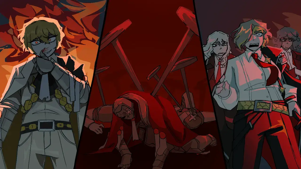 Limbust company if it was messed up and evil and instead of finding the golden boughs they found the silver roots 🥹 might do the rest later but for now I am tired 😢 #limbuscompany #projectmoon 