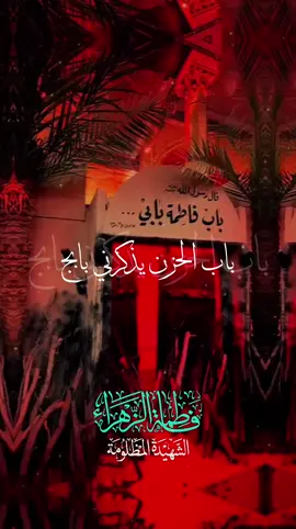 باب الحزن يذكرني بابج 💔🥺#يافاطمه_الزهراء #الليالي_الفاطميه #عظم_الله_اجورنا_واجوركم_بهذا_المصاب 💔